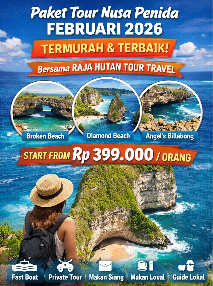 Paket Tour Nusa Penida Februari 2026